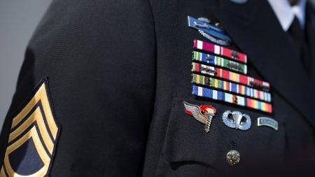 A man in military uniform.